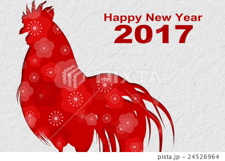 2017年酉年年賀状 2017年酉年年賀状 24526964