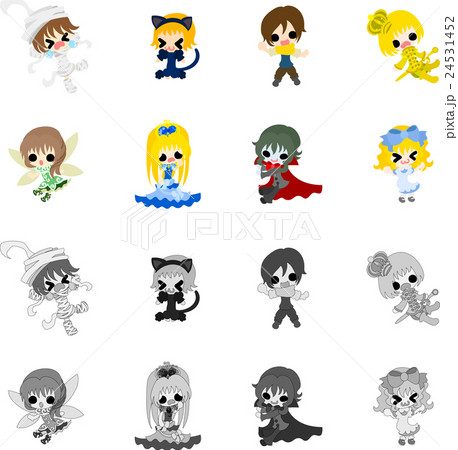 いろいろな童話のアイコンのイラスト素材