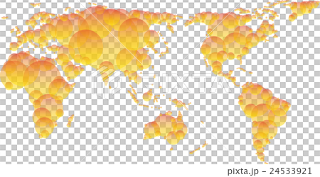 World map - Circle yen Grade - Orange 24533921