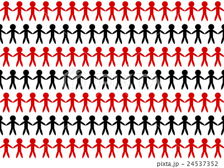 人々 イラスト 模様 シルエット 赤 黒のイラスト素材 人々 イラスト 模様 シルエット 赤 黒のイラスト素材