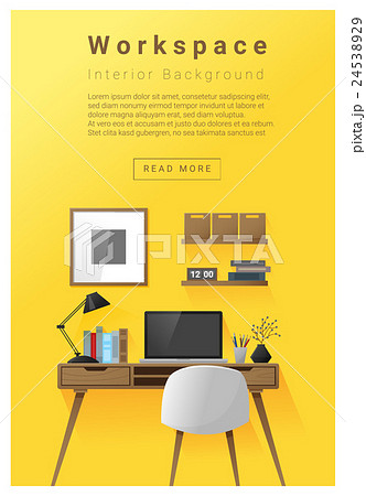 Interior design Modern workspace banner 1 Interior design Modern workspace banner 1 24538929