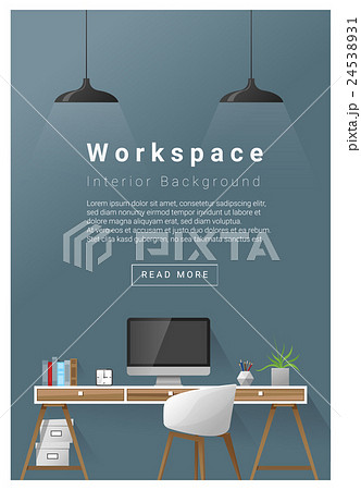 Interior design Modern workspace banner 3 Interior design Modern workspace banner 3 24538931