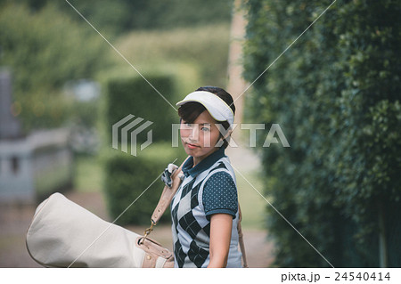 Japanese woman golfer , housewife Japanese woman golfer , housewife 24540414