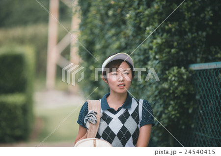 Japanese woman golfer , housewife Japanese woman golfer , housewife 24540415