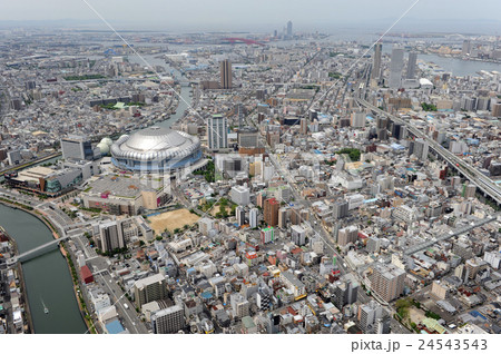大阪市西区、港区、大正区を空撮 24543543