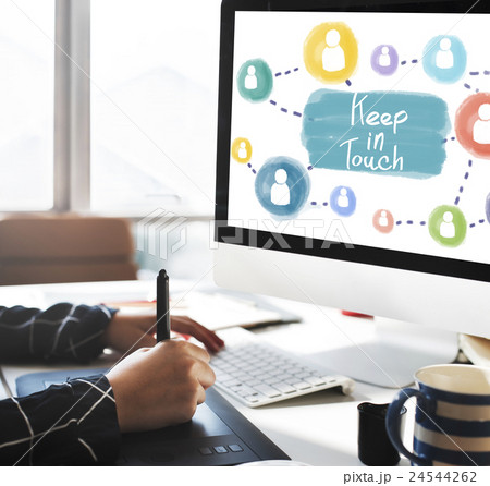 Keep in Touch Communication Connection Relationship Concept Keep in Touch Communication Connection Relationship Concept 24544262