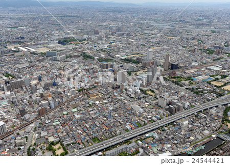 阪神尼崎駅周辺を空撮 24544421