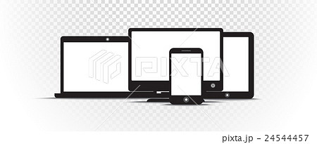 Abstract style modern gadgets with blank screen Abstract style modern gadgets with blank screen 24544457