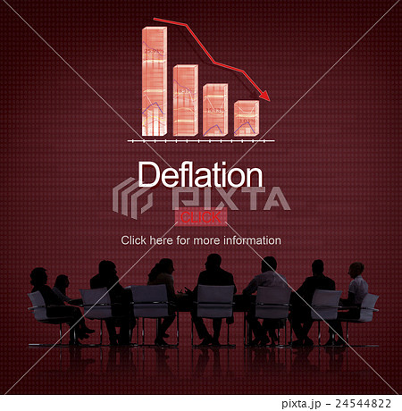 Deflation Bounce Currency Economy Financial Concept Deflation Bounce Currency Economy Financial Concept 24544822