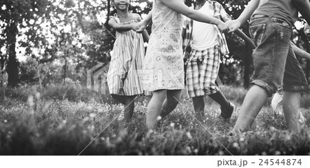 Children Friendship Playful Togetherness Happiness Concept Children Friendship Playful Togetherness Happiness Concept 24544874