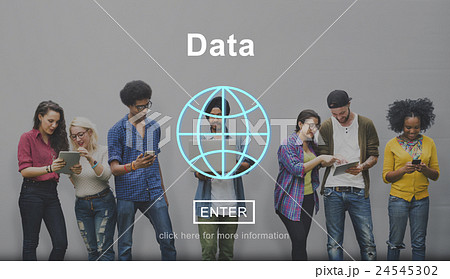 Data Global Information Icon Concept Data Global Information Icon Concept 24545302