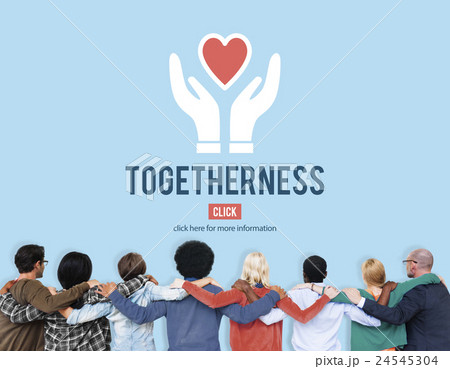 Togetherness Unity Design Icon Heart Concept 24545304