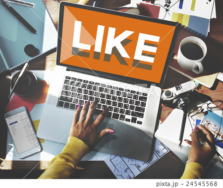 Browsing Network Internet Like Social Media Concept 24545568