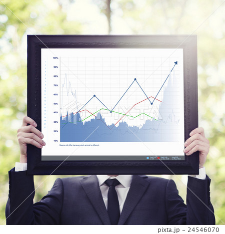 Business Sales Increase Revenue Shares Concept 24546070