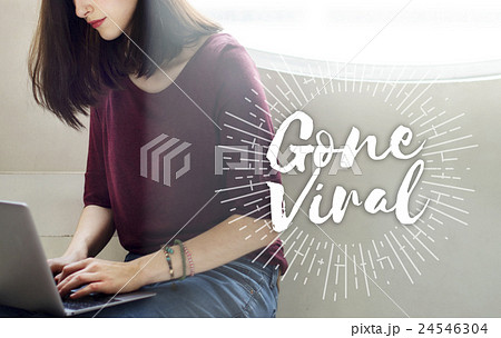Gone Viral Social Media Networking Connection Sharing Concept Gone Viral Social Media Networking Connection Sharing Concept 24546304
