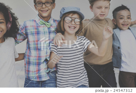 Kids Fun Children Playful Happiness Retro Togetherness Concept Kids Fun Children Playful Happiness Retro Togetherness Concept 24547312