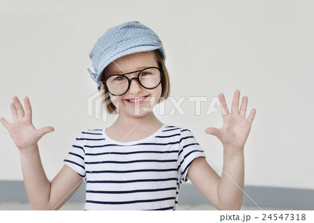 Adorable Girl Smiling Playful Happiness Concept 24547318