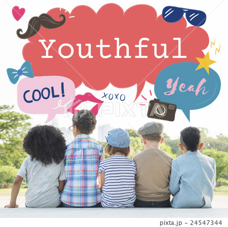 Kids Casual Joyful Independant Graphic Concept Kids Casual Joyful Independant Graphic Concept 24547344