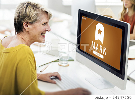 Mark Bookmark Content Web Online Management Concept Mark Bookmark Content Web Online Management Concept 24547556