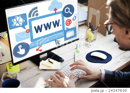 WWW Network Online Connection Technology Concept 24547630