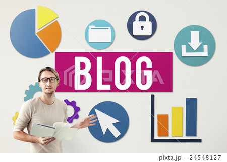 Blog Blogging Media Messaging Social Network Media Concept Blog Blogging Media Messaging Social Network Media Concept 24548127