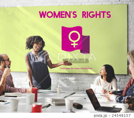 Woman Power Feminist Equal Rights Concept 24548157