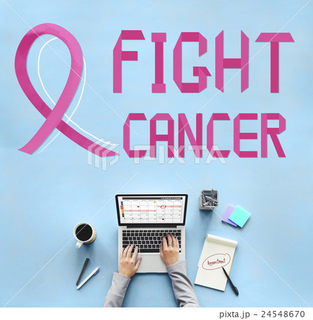 Breast Cancer Believe Hope Woman Illness Concept 24548670