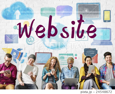 Website Social Media Connection Network Concept 24548672