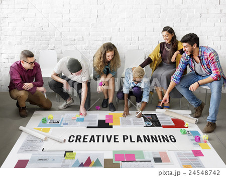 Creative Planning Process Evaluation Ideas Insight Concept 24548742