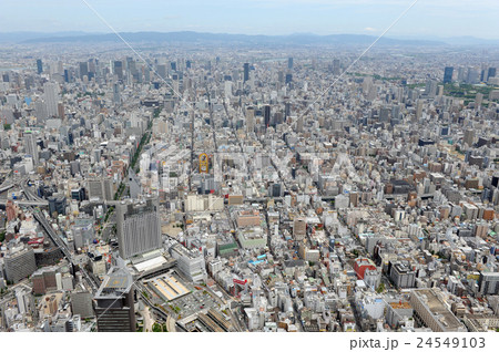 大阪市街を空撮 24549103