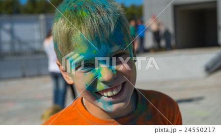 hilarious kid on the festival of colors hilarious kid on the festival of colors 24550217
