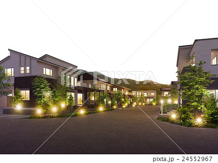 街並み夕景 24552967