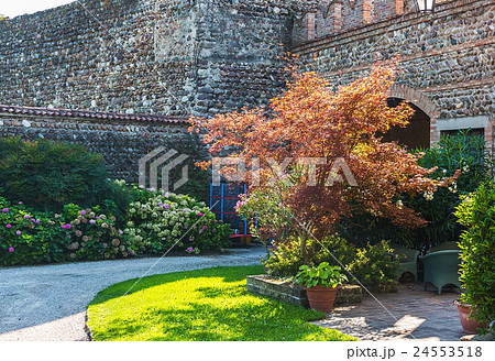 Inner courtyard of the ancient castle Inner courtyard of the ancient castle 24553518