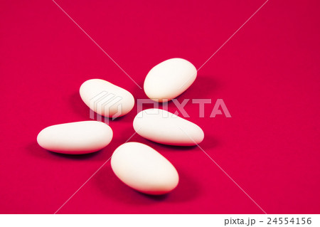 white sugared almonds 24554156
