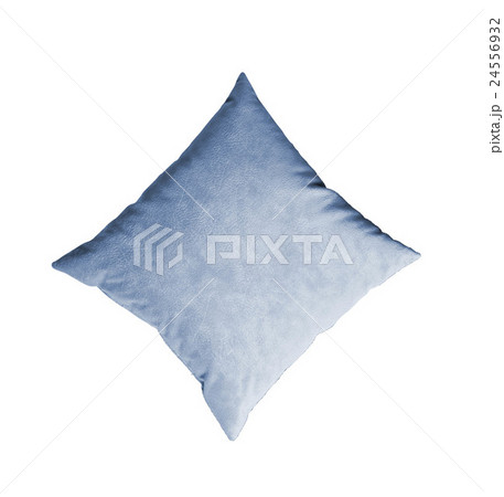 blue pillow isolated on the whiteの写真素材 [24556932] - PIXTA