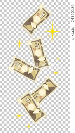 10,000 yen falling fluttering 24560186