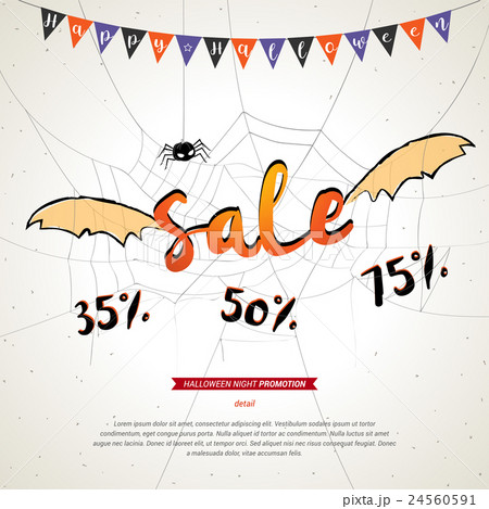 Halloween sale banner grunge background 24560591