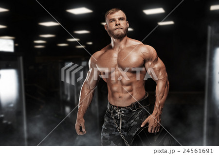 Muscular athletic bodybuilder fitness model Muscular athletic bodybuilder fitness model 24561691
