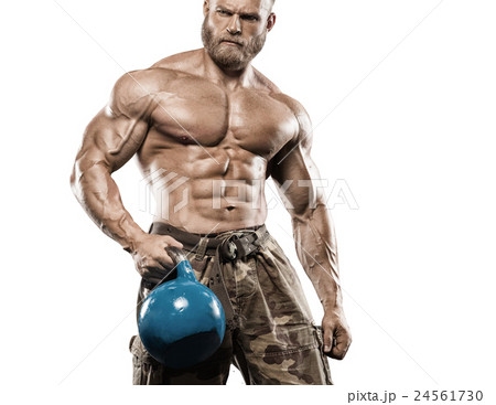Muscular athletic bodybuilder fitness model Muscular athletic bodybuilder fitness model 24561730