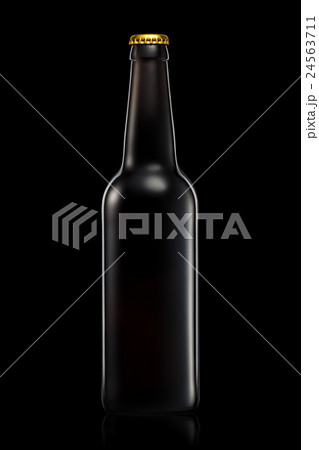 Bottle of beer or cider isolated on black Bottle of beer or cider isolated on black 24563711