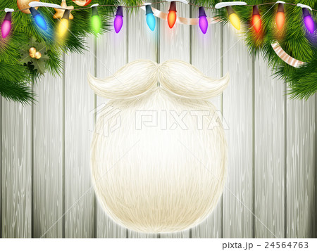 Santa s beard. EPS 10 24564763