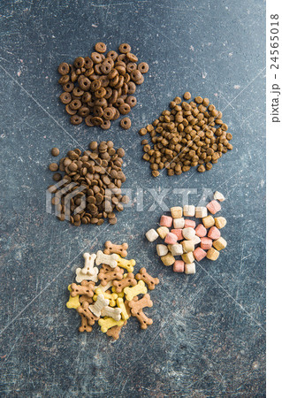 Different dog foods. 24565018