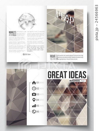 Set of business templates for brochure, magazine 24566963
