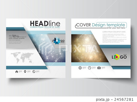 Business templates for square design brochure 24567281