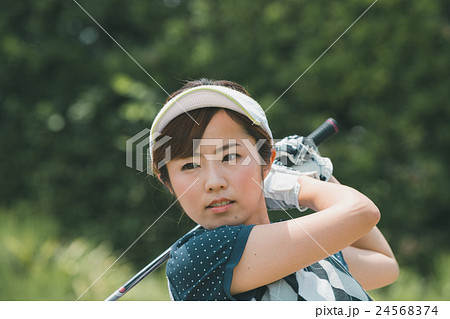 Japanese woman golfer , housewife Japanese woman golfer , housewife 24568374