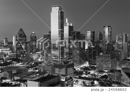 Dallas downtown view shot from reunion tower Dallas downtown view shot from reunion tower 24568602