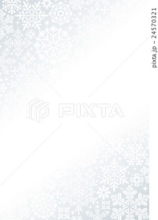 喪中はがき 寒中見舞い 雪の結晶 喪中はがき 寒中見舞い 雪の結晶 24570321