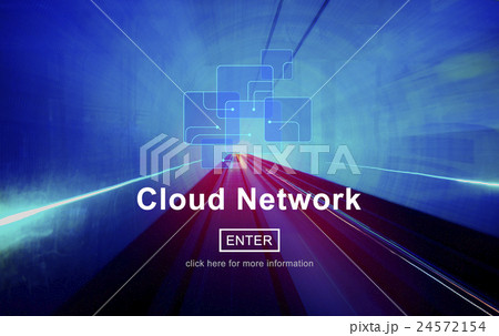 Cloud Network Digital Information Storage Concept 24572154