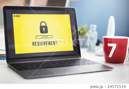 Lock Icon Password Protected Graphic Concept 24572519