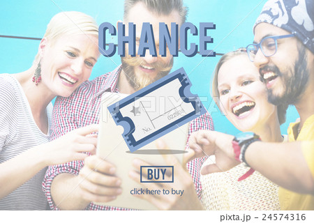 Chance Opportunity Option Decision Intersection Lotto Concept 24574316